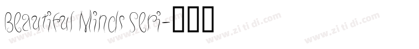 Beautiful Minds Seri字体转换